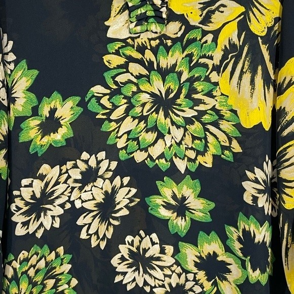 Banana Republic Ivy League Green Floral Print Blouse - Picture 7 of 16